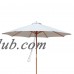 Island Umbrella Tranquility 9-ft Hardwood Market Umbrella with Weather-Resistant Stone Olefin Canopy, Wind Vent   567880729